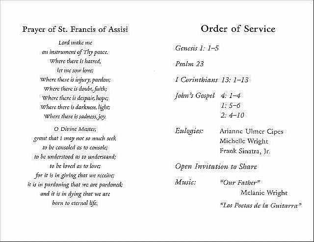 Click on Requiem Program for details